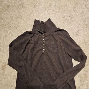 Eddie Bauer Dark Brown Turtleneck Sweater